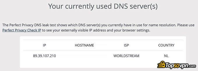 Protonvpn отзывы: Результаты теста на утечку DNS.