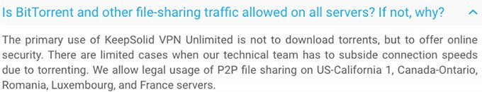 VPN unlimited отзывы: Ограничения по работе с торрентом.
