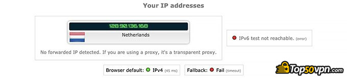 VyprVPN отзывы: тест утечки IP.