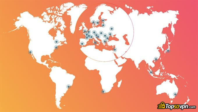 Zenmate отзывы: Серверы на карте мира.